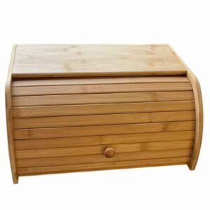 Bamboo Bread Bin 1Pcs Stoic Roll Top Bread Box cover