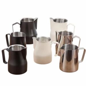 Stainless Steel Milk Frothing Jug 1Pcs Fine Stainless cover