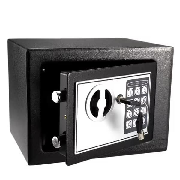 Box Safe With Key Lock Pad 1Pcs Strong Safe over -min